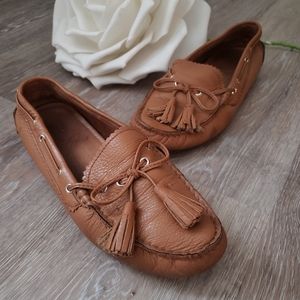 Coach "Nadia" Driving Moccasins Driver Loafers w/ Tassles 6